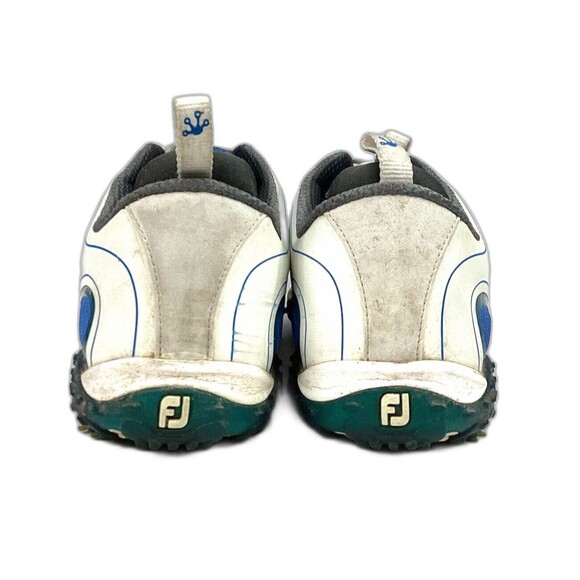Footjoy Flex-Zone Freestyle-Men's 11(M) Blue & White Soft Spike Golf Shoe- 57340 - Picture 3 of 9